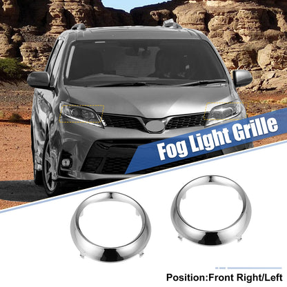 Front Fog Light Grille Covers for Toyota Sienna (2011-2020)