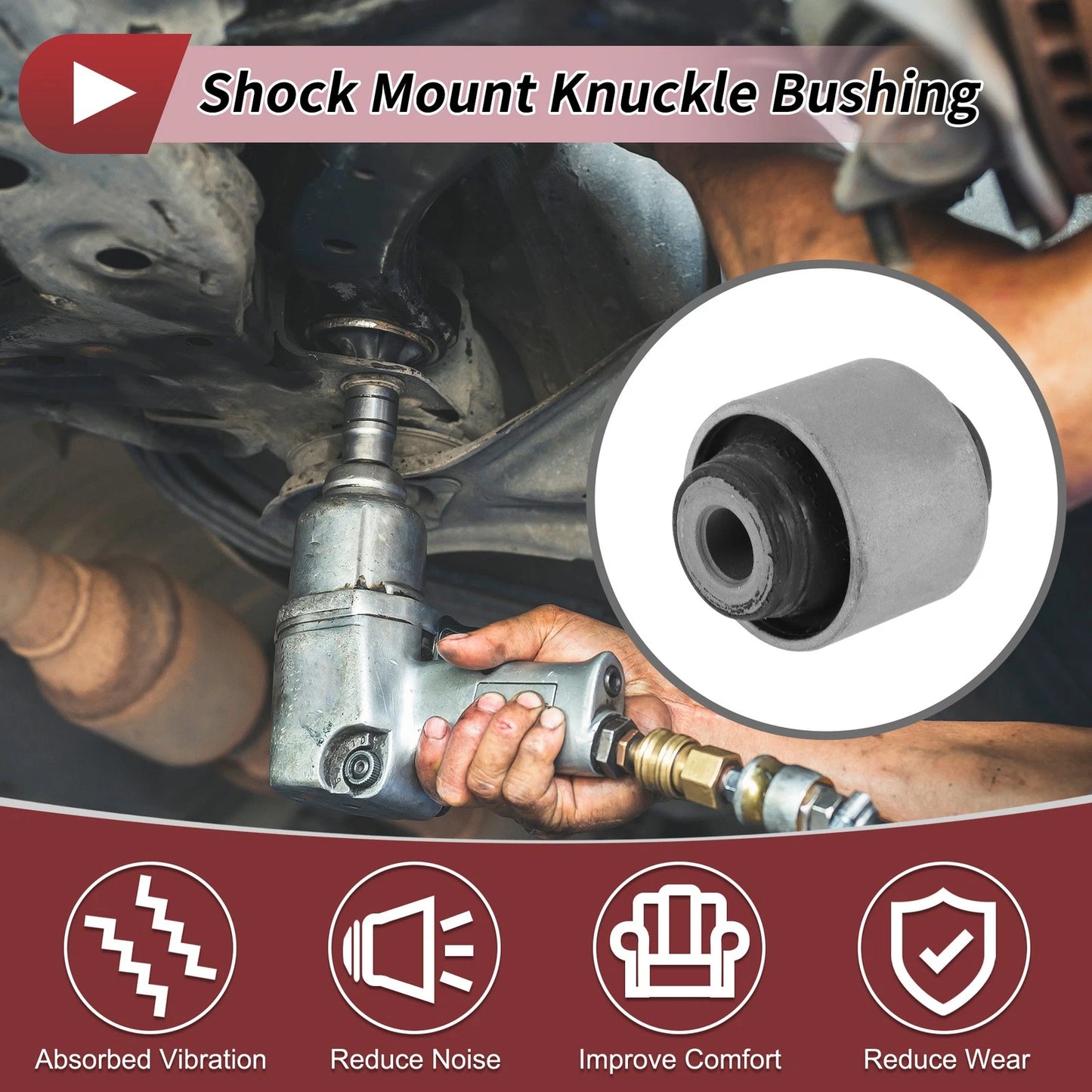 Rear Lower Shock Mount Bushing for Honda Accord Civic Acura CL (2003-2005)