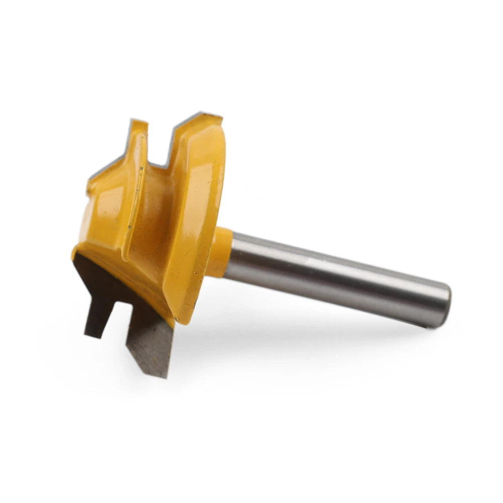 Lock Miter Router Bit 1/4'' Shank Tungsten 45° for Woodworking Tool