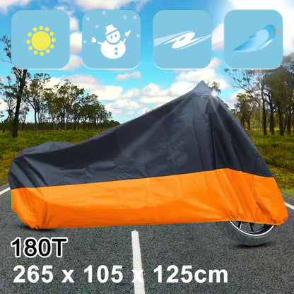 XXL Rain Dust Motorcycle Cover for Outdoor Waterproof UV Protector