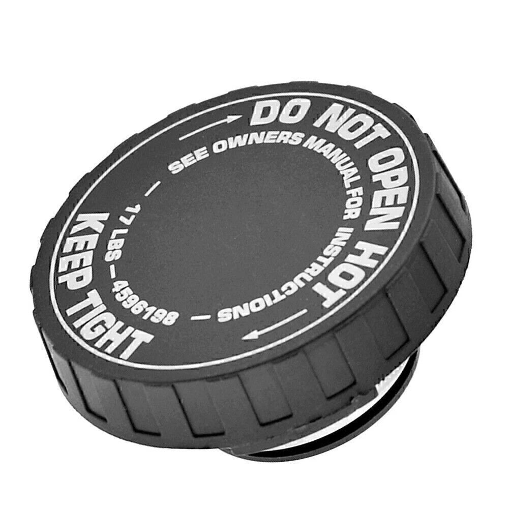Black ABS Radiator Coolant Cap for Jeep Chrysler Dodge Ram (2002-2023)