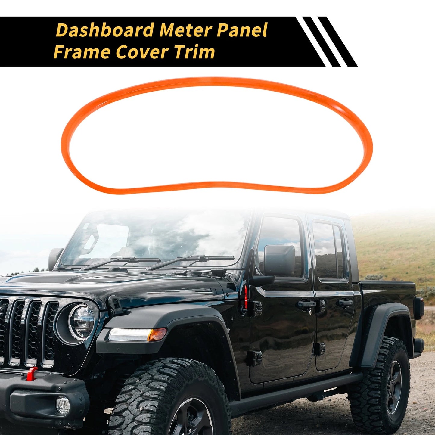 Dashboard Meter Panel Frame Cover for Jeep Wrangler JK JKU (2011-2017)