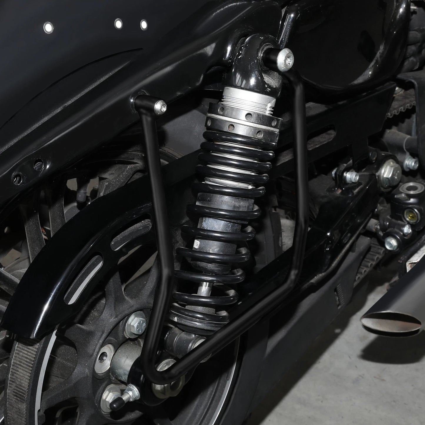 Saddlebag Support Bracket for Harley Sportster XL883 XL1200 (2004-2016) Black