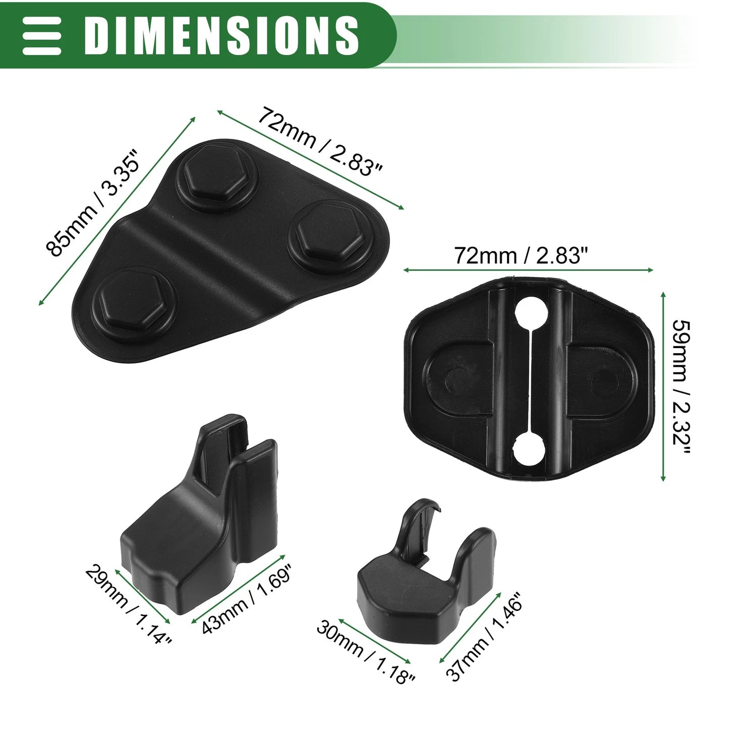 Car Door Lock Cover Buckle Protector for Jeep Wrangler
