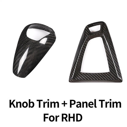 Carbon Fiber Gear Knob Panel Cover for BMW M3 M4 F80 F82 F83 (2014-2018)