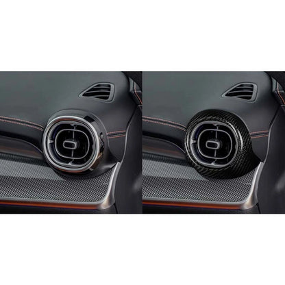 Carbon Fiber Center Dashboard Air Vent Cover Trim for Benz C-Class W206 2022+