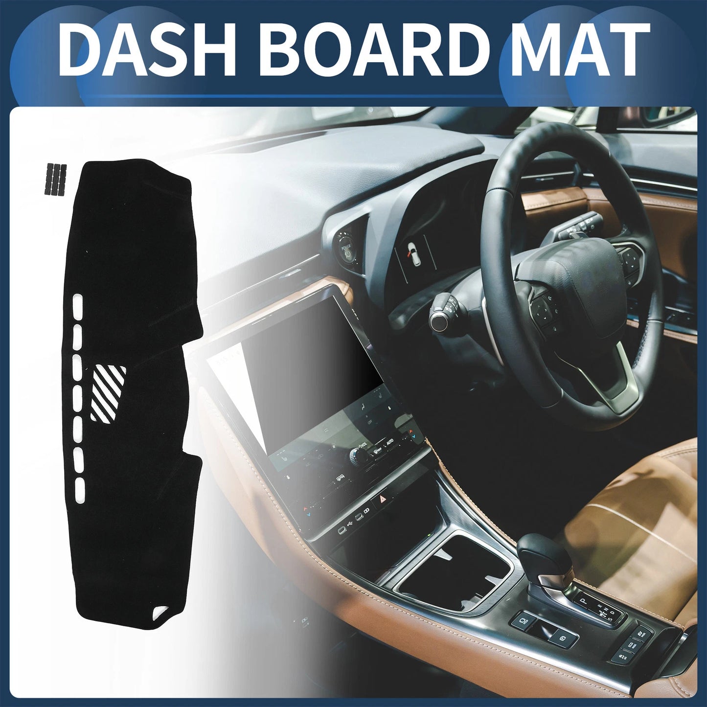 Dashboard Cover Mat for Lexus IS350 2005-2013 Sun Protector Pad Black 1 Set