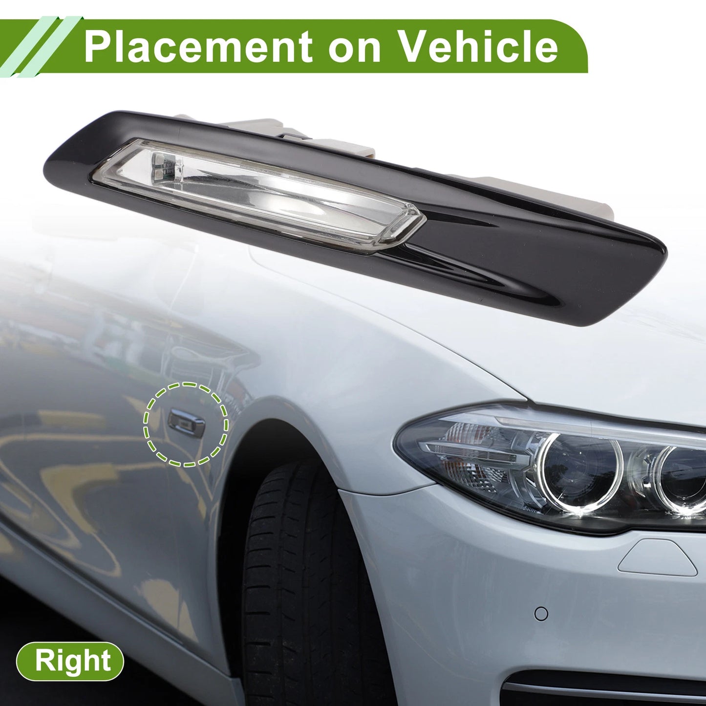 Right Side Marker Light Cover for BMW 528i (2011-2016)
