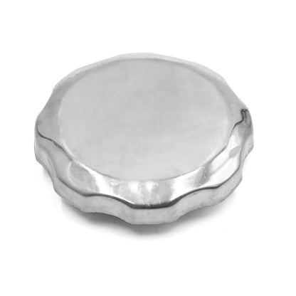 Gas Cap Cover Protector for Universal Silver Tone Motorcycle Scooter