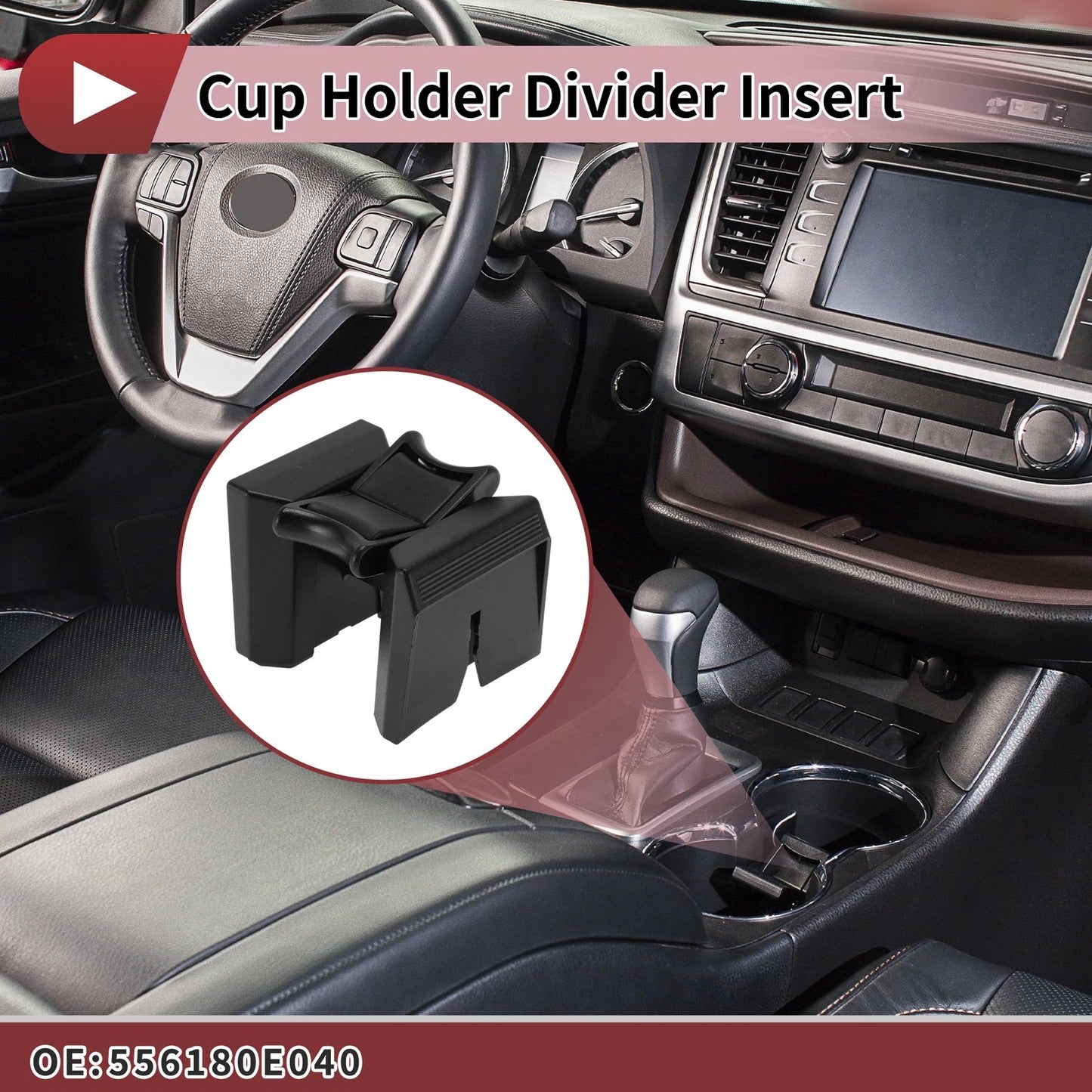 Cup Holder Divider Insert for Lexus RX350 (2010-2015)
