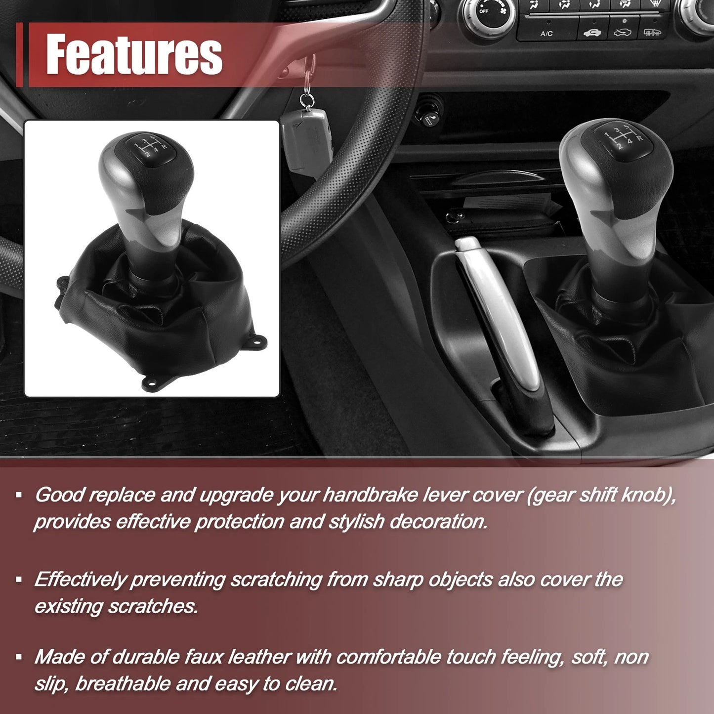 Manual Gear Shift Knob 5 Speed for Honda Civic (2006-2011)