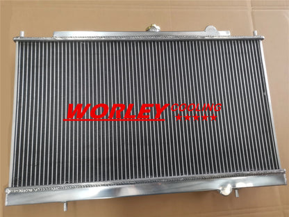 2 Row Aluminum Radiator for Mitsubishi Lancer EVO4 EVO5 EVO6 (1996-2001)