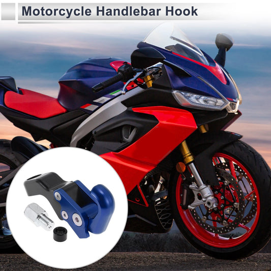 Slope Handle with Hook Aluminum Alloy Motorcycle Hook Blue for Motorcycle