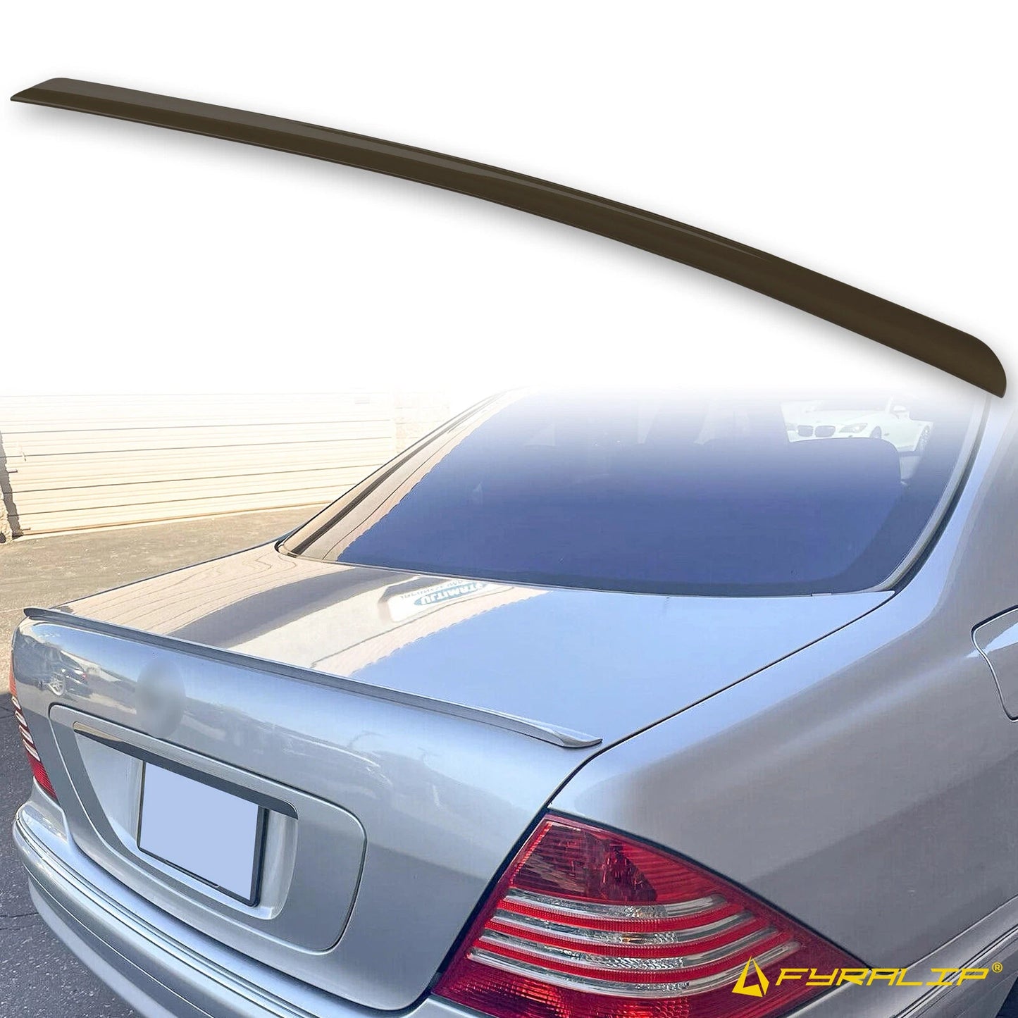Black Boot Lip Spoiler for Mercedes-Benz S Class W220 (2000-2006)