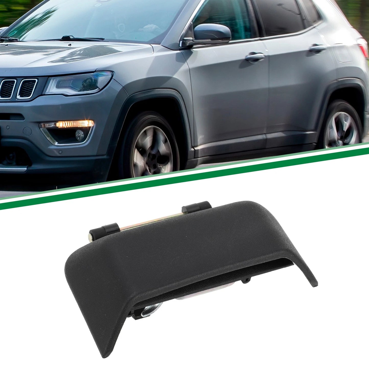Black Left Exterior Door Handle for Jeep Compass (2007-2017)