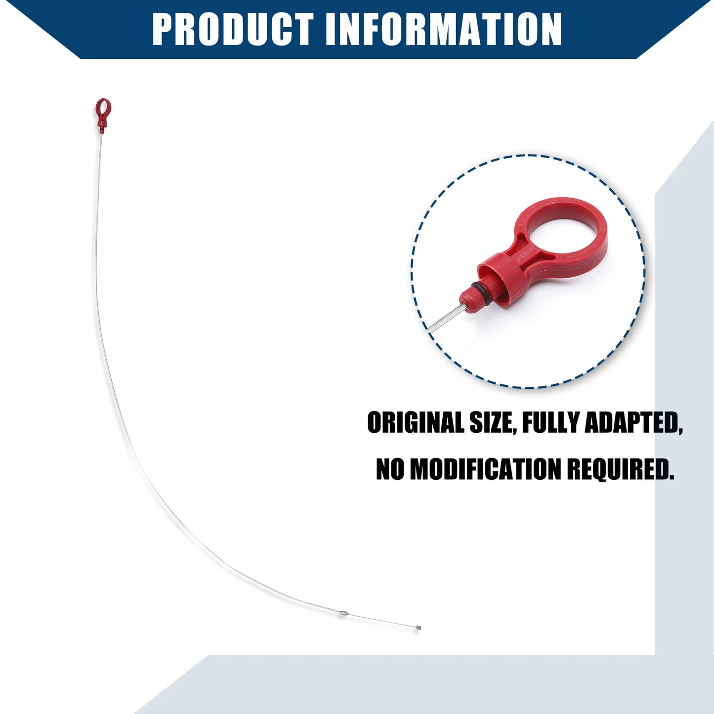 Engine Oil Level Indicator Dipstick for Dodge Durable Metal Red