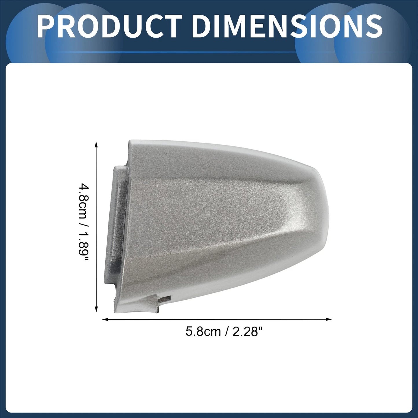 Front Left Door Handle Cover for BMW X1 X2 (2015-2018) Silver Tone