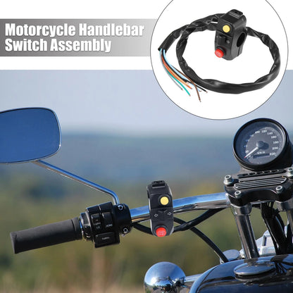 Switch / 7/8 22mm / Handlebar Switch with Horn Indicator Light for Motorcycle