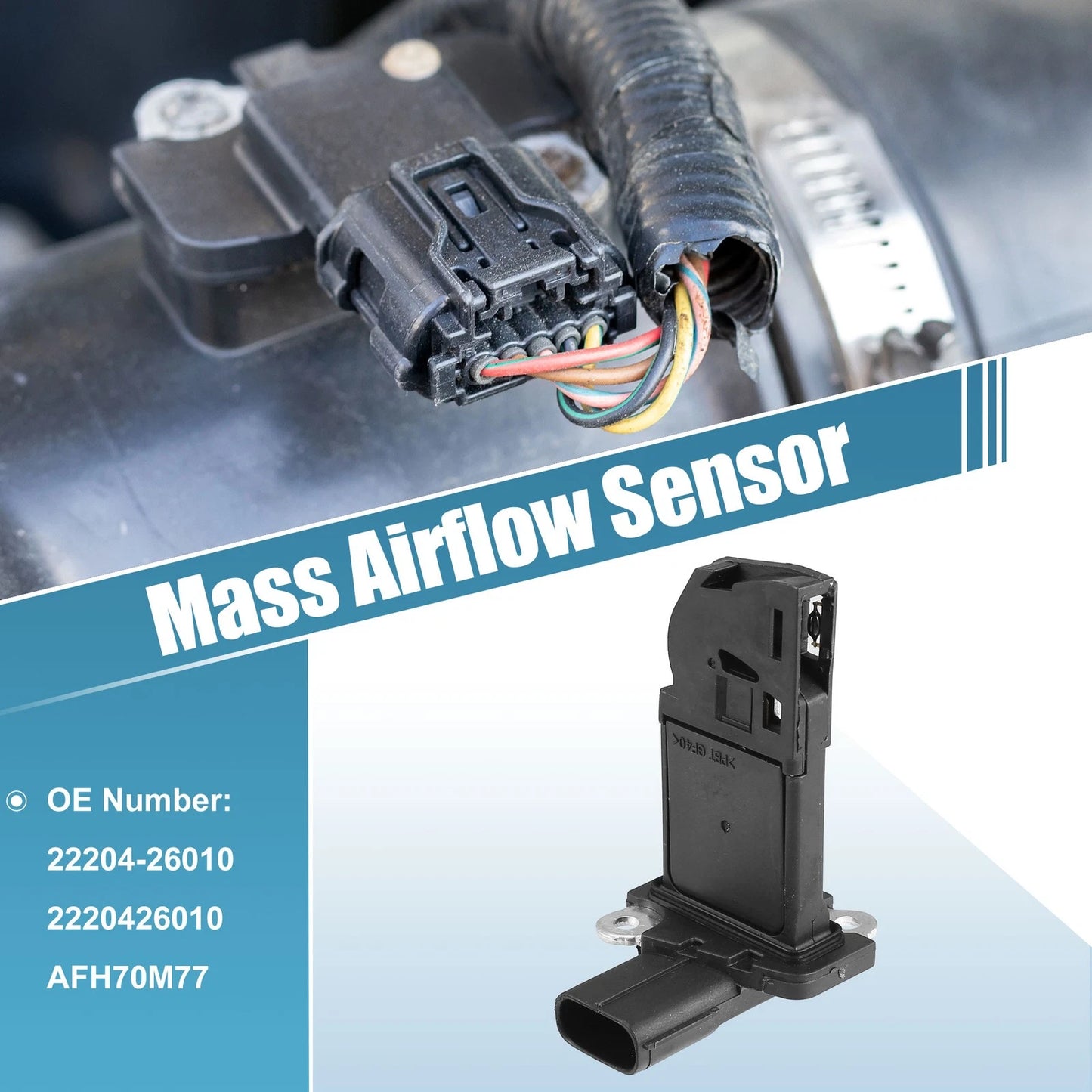Mass Air Flow Sensor for Toyota RAV4 III, Lexus IS (2006-2012)