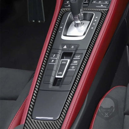 23pcs Carbon Fiber Interior Accessories Cover Trim For Porsche 718 2016-2023