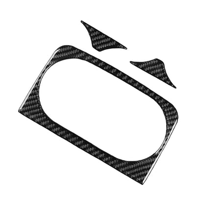 Carbon Fiber Black Rear Water Cup Holder Cover for Ford Ranger 2015-2022