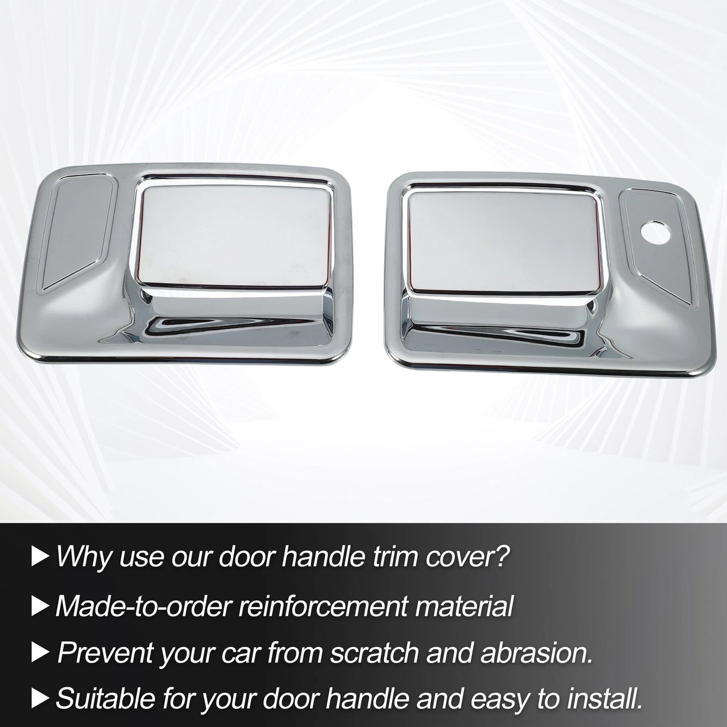Exterior Door Handle Covers for Ford F250 F350 F450 F550 Super Duty (2008-2016)