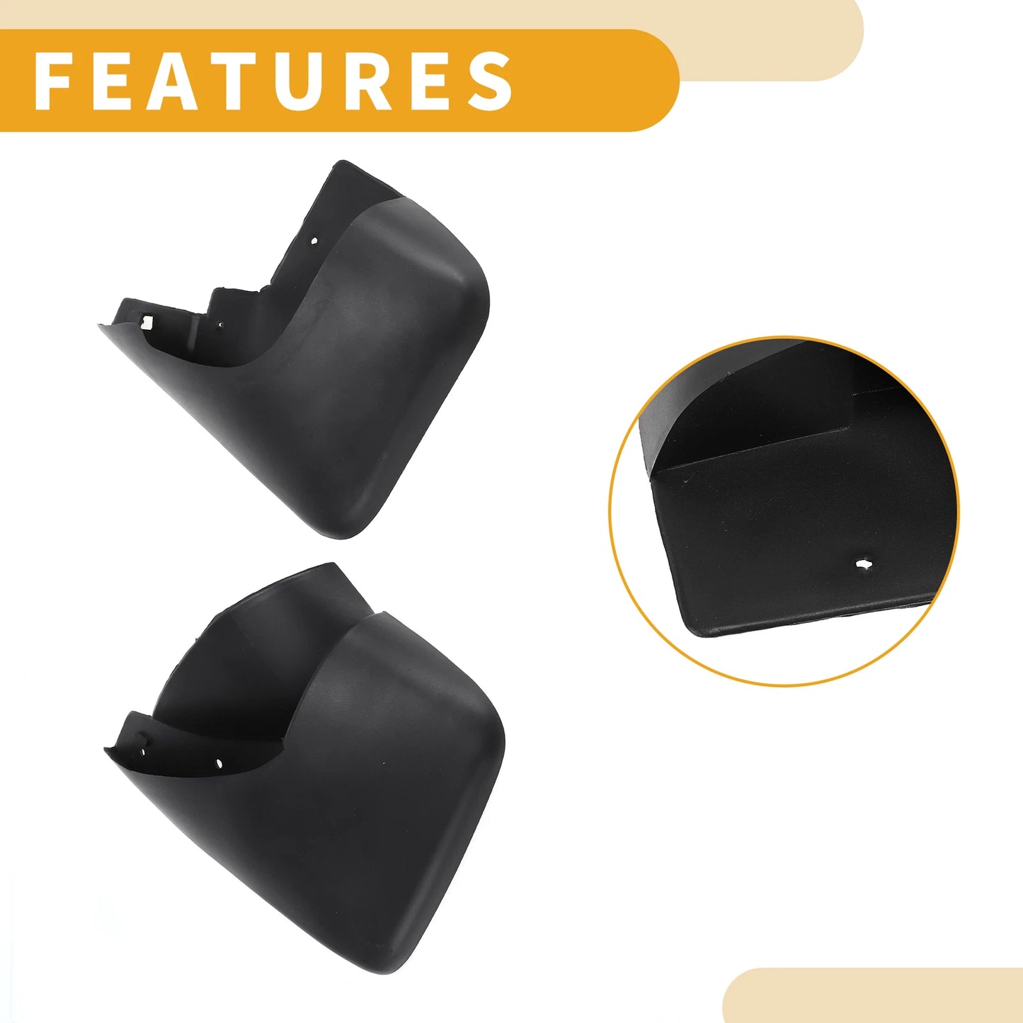 Front & Rear Mud Flap Splash Guards for Ford Fiesta (2005-2008)