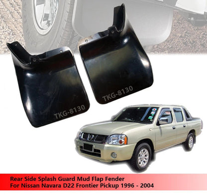 2 x Rear Splash Guards for Nissan Navara D22 (1996-2004)