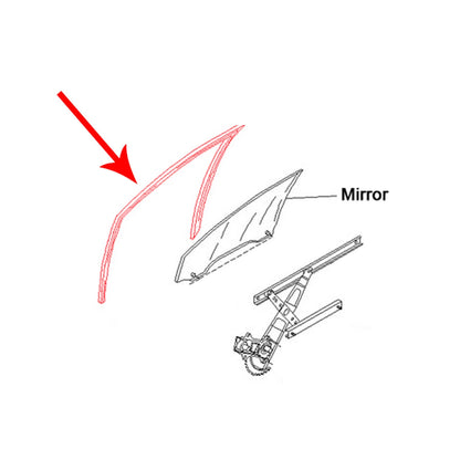 RR Door Glass Run Channel Right for Toyota Avanza/Daihatsu Xenia 2003-2011