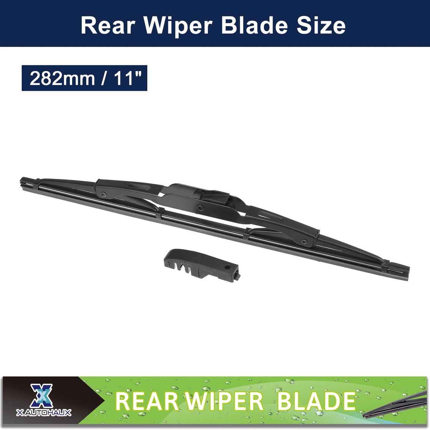 2 x Rear Windshield Wiper Blades for Jeep Compass (2007-2015)