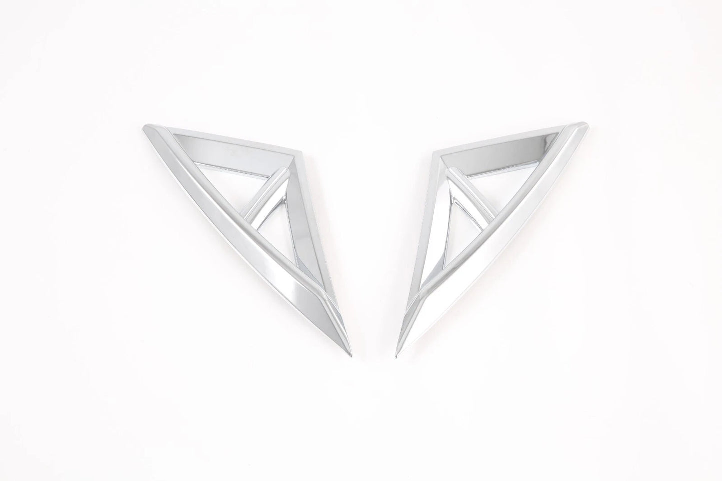 Front Fog Light Lid Chrome Side Cover Trim for 2021-2024 Hyundai Elantra 2 x