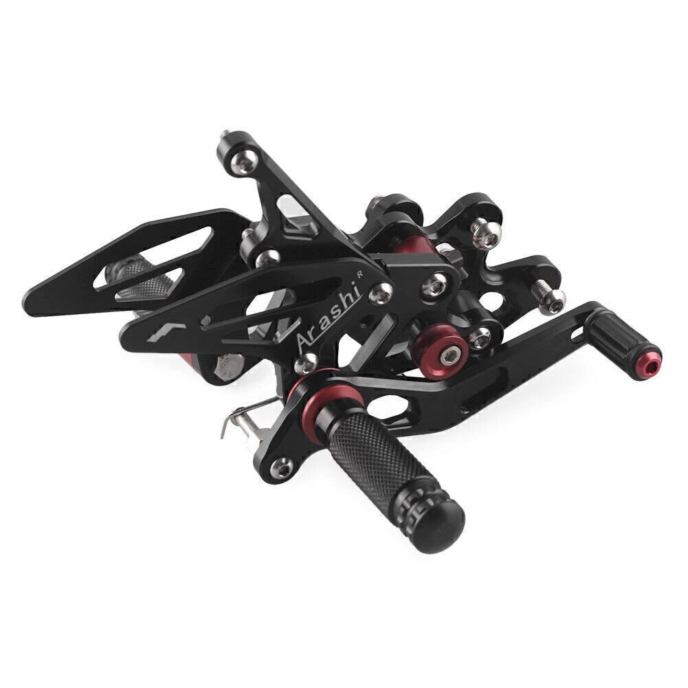 Rearsets Footpegs for Suzuki GSXR600 2015 Black