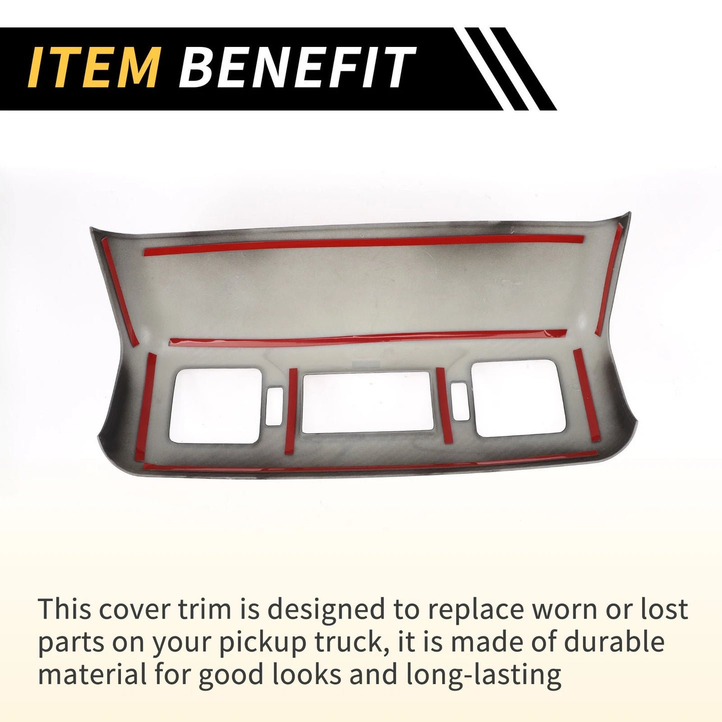 Carbon Fiber Rear Armrest AC Vent Cover for Toyota Tundra (2014-2021)