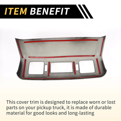 Carbon Fiber Rear Armrest AC Vent Cover for Toyota Tundra (2014-2021)