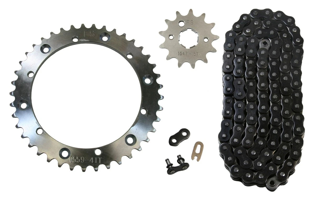 520x104 O-Ring Drive Chain & 13/41 Sprockets for Yamaha Banshee (1989–2006)