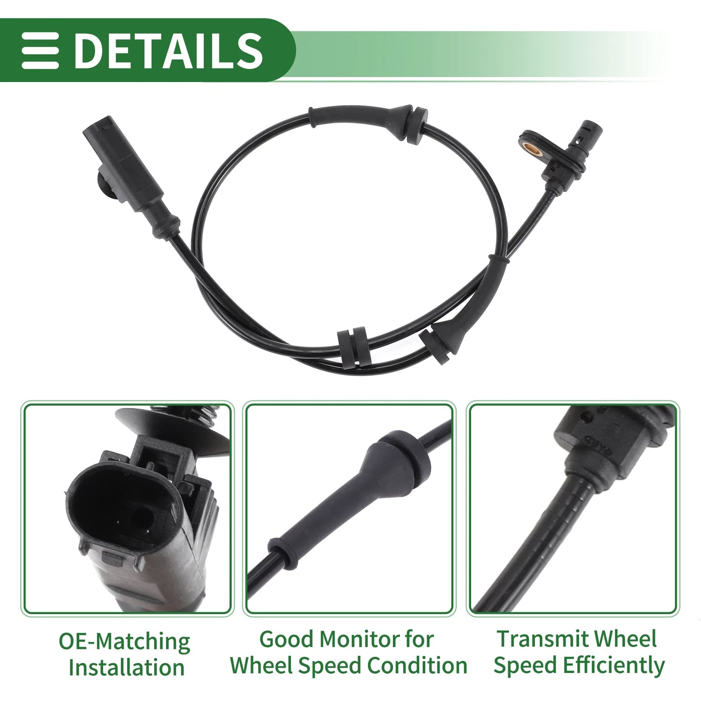 ABS Wheel Speed Sensor for Nissan Versa 1.6L Rear Right (2007-2012)