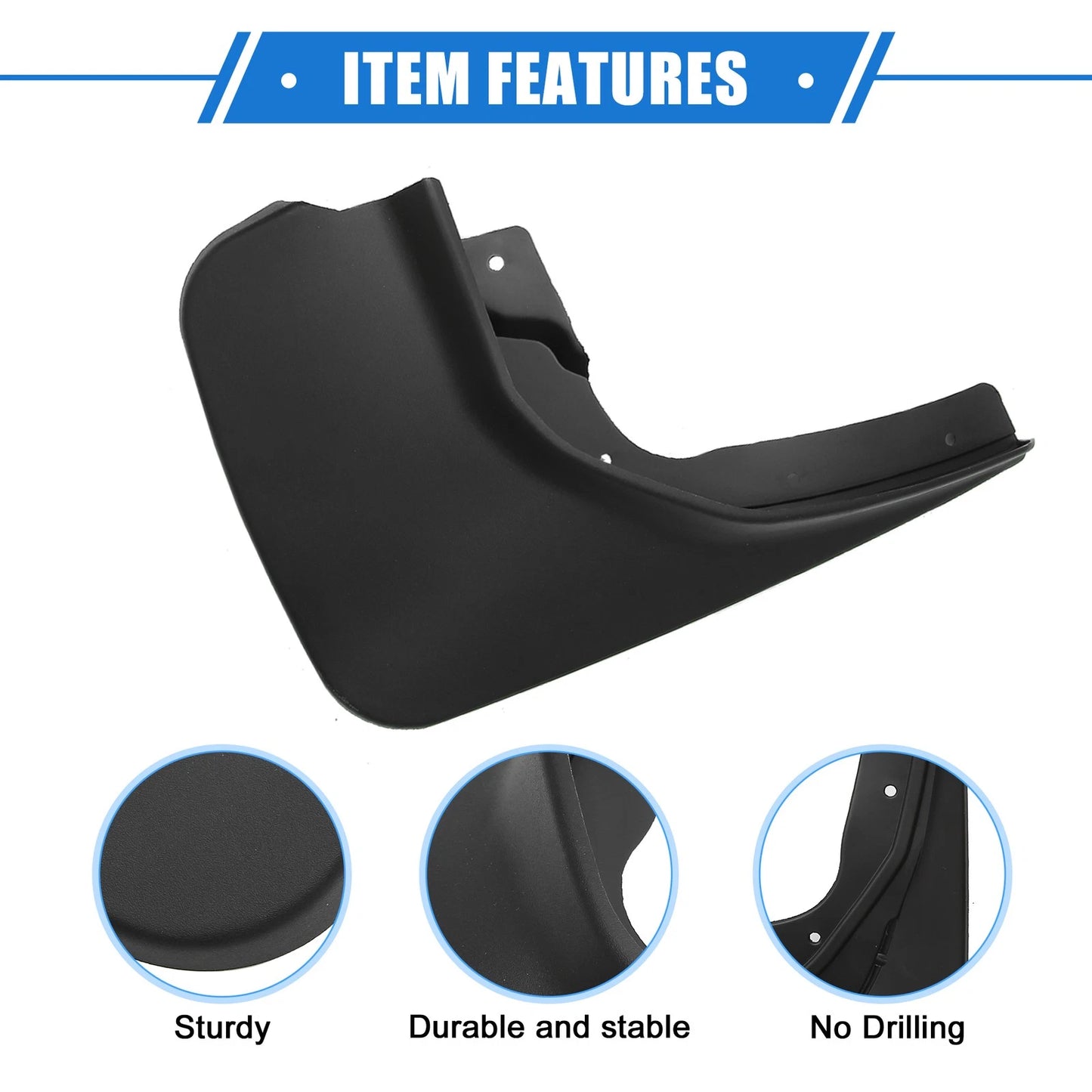 Mud Flaps for Ford Explorer 2011-2019 Black Front Rear Splash Guards