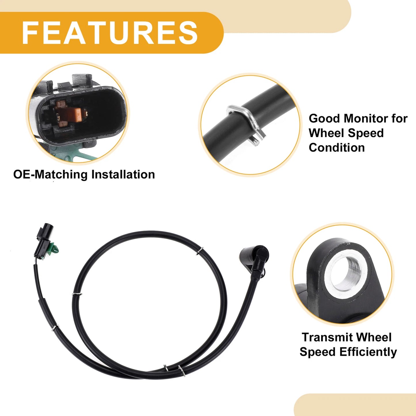 ABS Wheel Speed Sensor for Mitsubishi Montero (1997-2000)