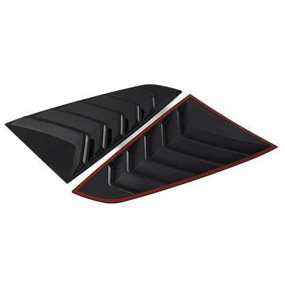 Gloss Black Side Vent Window Louver Scoop Cover for 2024 Ford Mustang GT