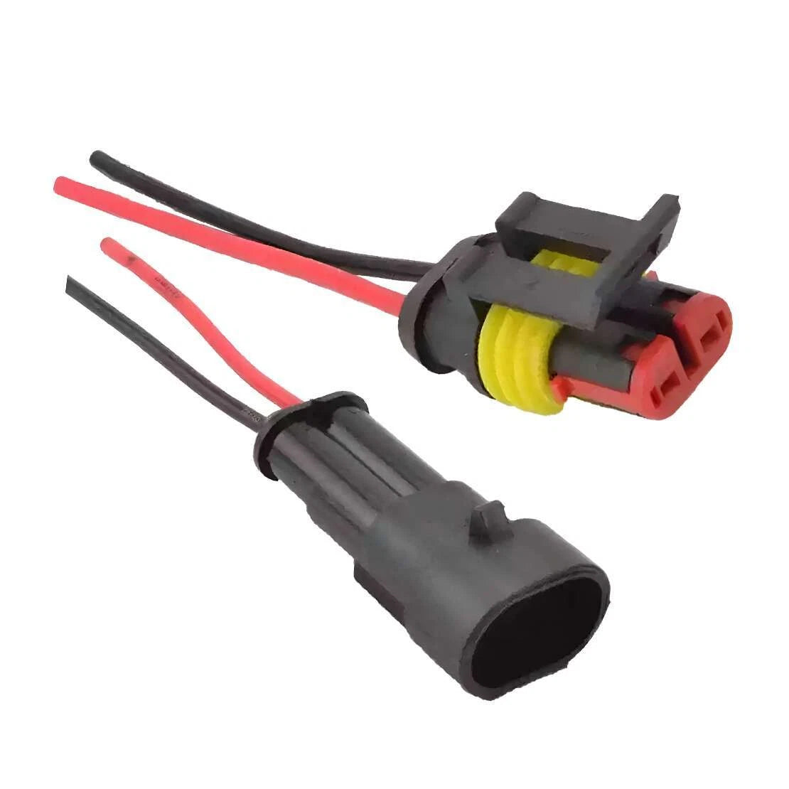 Waterproof Male Female 2 Pin Connector Adapter for Car
