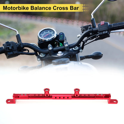 Balance Cross Bar Handlebars 10mm/0.39" Dia Red for Motorcycle