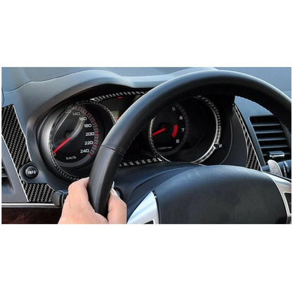 Speedometer Cover Trim Carbon Fiber for Mitsubishi Lancer (2008-2015)