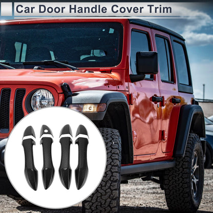 Door Handle Cover Trim for Toyota Corolla (2014-2019) - Carbon Fiber Black