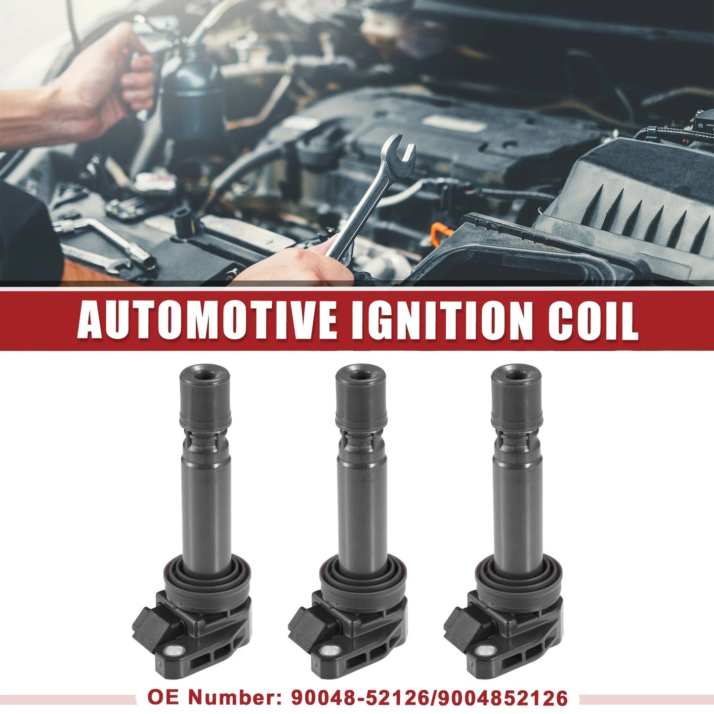 3 Pcs Automotive Ignition Coil for Toyota Duet