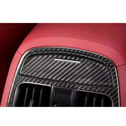 Carbon Fiber Interior Rear Air Outlet Vent Cover Trim for Maserati Levante 2016+