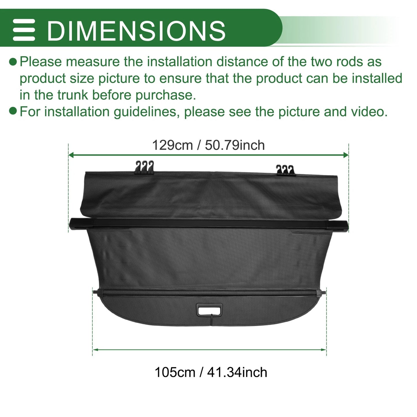 Retractable Cargo Cover for Peugeot 5008 (2017-2021) Aluminum Alloy Canvas