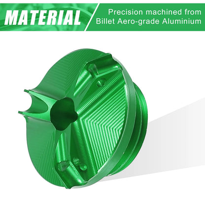 Oil Filler Cap Plug Cover Green for Yamaha FZ07 FZ8 FZ750 FZ600