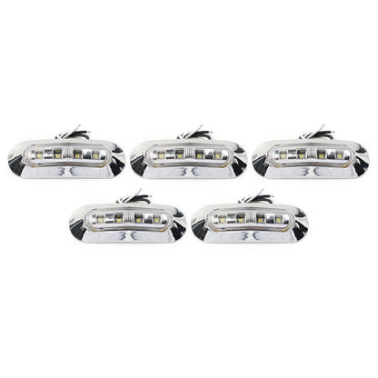 5 x 4 LED Side Clearance Marker Lights for Truck Trailer Pickup 12V 24V