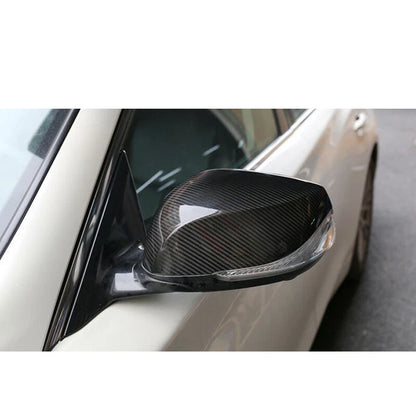 Real Carbon Fiber Side Rearview Mirror Cover Caps fit for Infiniti Q50 2014-2018