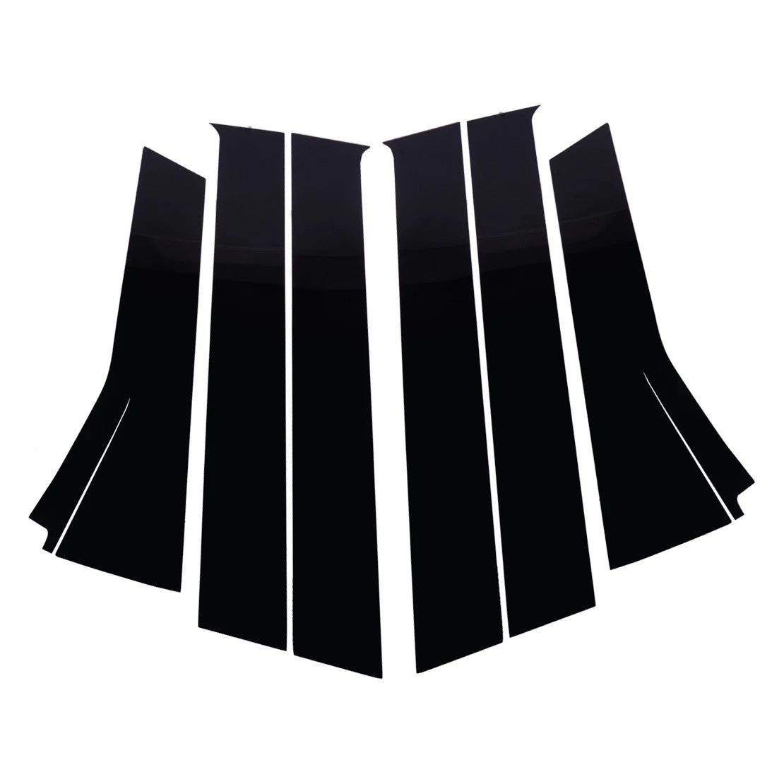 6 x Window Pillar Post Cover Trim for Honda Fit/Jazz GK5 (2014-2020)